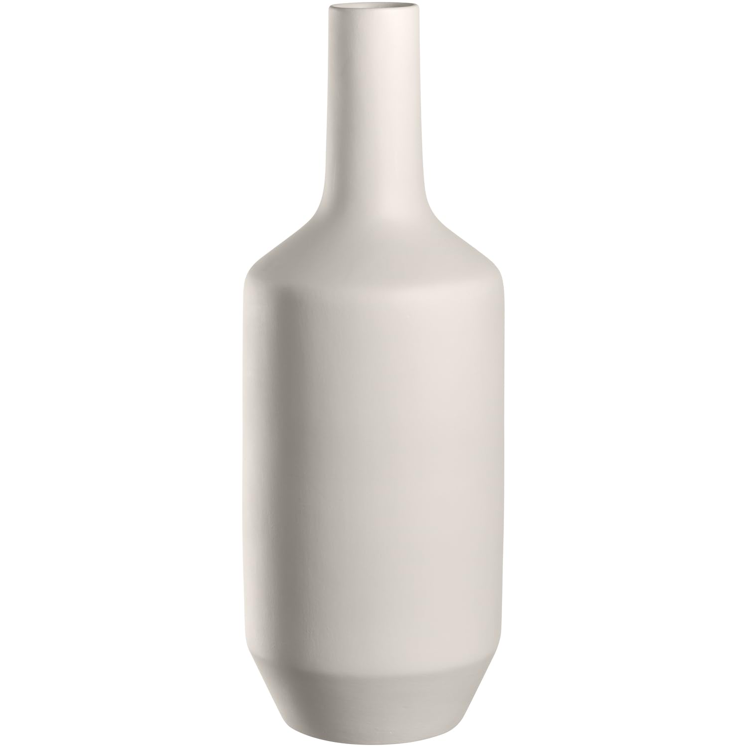 Leonardo Home Milano Keramikvase, 1 Stück, Moderne Vase aus Keramik, Dekovase für kunstvolle Blumen-Bouquets, Elegante Blumenvase, Hingucker als Dekoration, Höhe 50 cm, Creme, 026822