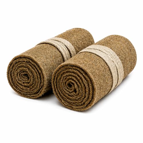 warreplica British WW1 Long Putties. Puttees|Medieval SCA LARP Reenactment Viking Wool Leg Wraps-Khakhi Greenish 96 inch|Norse Warrior Costume Accessory|Leg Bindings for Cosplay & Reenactment