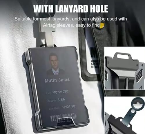 Wallet for men - minimalist wallet for men - Credit Card Holder For Men RFID Blocking - Credit Card Holder with Aluminum Money Clip- Metal wallet for men2