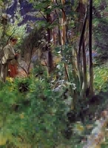 Peintures la femme dans les bois d'Anders Zorn une impression murale haut de gamme 60x90