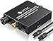 Produktbild DAC Wandler 192 kHz Lautstärke Einstellbarer Digital Analog Audio Wandler mit optischem Kabel Audio Adapter SPDIF Toslink Koaxial zu L/R RCA 3,5 mm Stereo für DVD HD Player