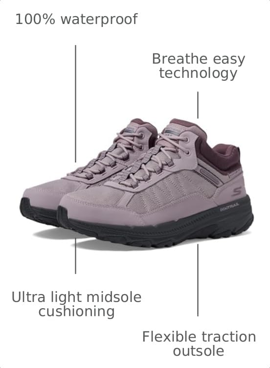 Image of Skechers Women's GO Run Trail Altitude 2.0 | Waterproof trail running, Air-Cooled Goga Mat, responsive ultra light midsole cushioning, Breathe Easy Technology