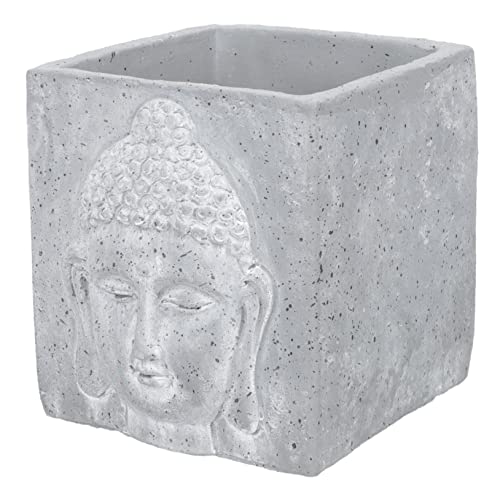 Cabilock Fioriera Forma Di Testa Di Buddha Per Piante Grasse Decorazione Elegante Per Casa e Ufficio Per Cactus e Piante Succulente Stile Zen e Design Unico Per Ambienti Interni Ed Esterni