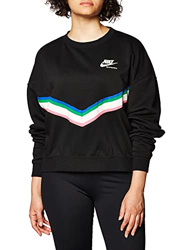 Nike NSW HRTG Crew fleece Sweatshirt Black/Sail/White XXL