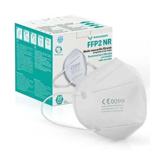 Innovision Medical 20 x Mascarilla FFP2 CE0099 Mascarillas FFP2, Pack 20 Unidades Homologada