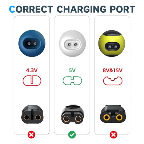 Image of 5V Shaver Charger for Philips Norelco One Blade 360 2400 3600 3900 5400 7800 MG5910 qp2724 MG7910 mg9525 MG9520 PQ888 PQ889 Power Cord USB Charging Cable for Philips 3000 5000 7000 9000 Series Razor