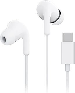 XIAOMI Écouteurs Type-C, Son de Haute qualité 12.4mm Driver, Microphone HD, Confortable en Usage Design Ergonomique, Contrôle par câble à Trois Boutons, IP54