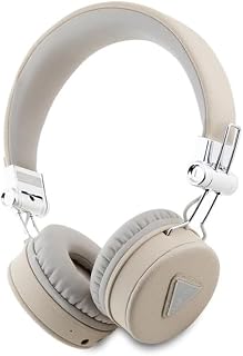CG Mobile Guess Ohrhörer Bluetooth ENC Grained Classic Round Shape beige