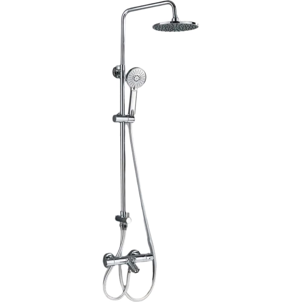 Ensemble de douche thermostatique pour salle de bain moderne chic et noire