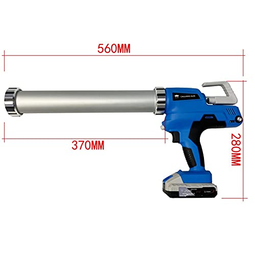 Electric Cordless Caulking Gun With Li-Batteries 21V, Diy Electric Handheld Glass Hard Rubber Sealant Guns Tool,1 Battery #TOP6