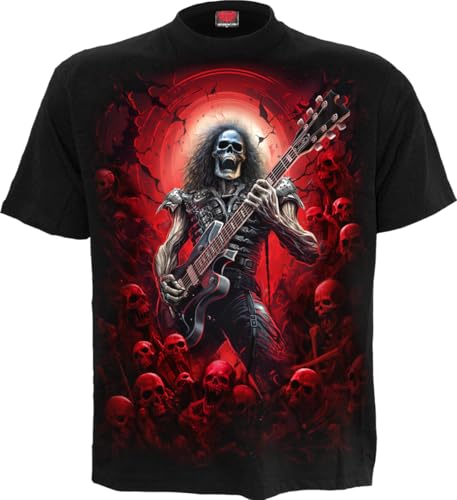 T-shirt homme Spiral Tomb of Rock résistant et confortable à coupe standard noire