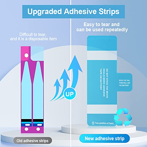 Fbtdchok [7000Mah Upgraded Replacement Battery Compatible With Iphone X, [New Version] Ultra High Capacity 0 Cycle A+ Battery Replacement For Iphone X, With Complete Repair Tool Kit #TOP2