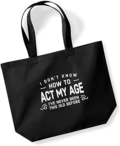 Birthday Gift Bag Funny Gift for Women 18th 21st 30th 40th 50th 60th 65th 70th 75th 80th 90th Tote Shopping Present 40cm x 47cm x 12cm