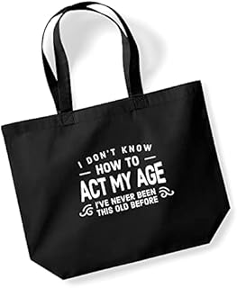 Birthday Gift Bag Funny Gift for Women 18th 21st 30th 40th 50th 60th 65th 70th 75th 80th 90th Tote Shopping Present 40cm x 47cm x 12cm