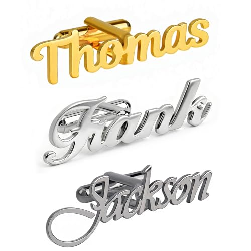 Mancuernillas personalizadas de plata para hombre miniatura 1