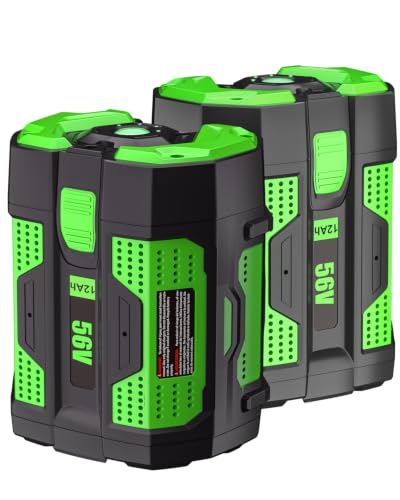 Image of Upgraded 12.0Ah Replacement for EGO 56V Battery BA4200T BA5600T, 2Packs