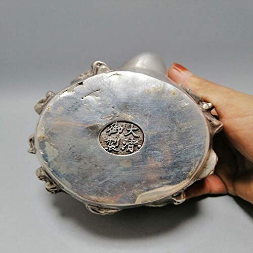 Cast Iron Teapot With Infuserantiques Miscellaneous Cupronickel Silver-Plated Eight Immortals Flagon Teapot Bronze Ornaments #TOP1