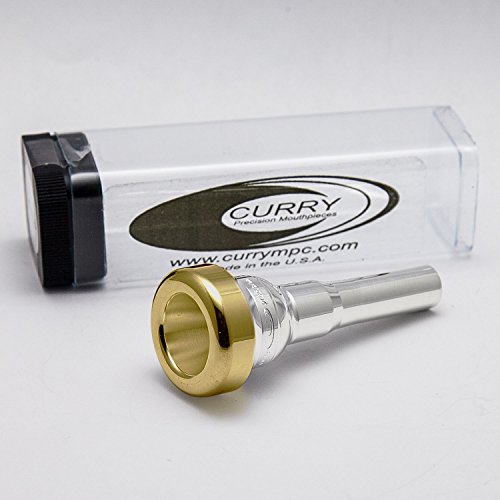 Curry 24K Gold Rim & Cup Flugelhorn Mouthpiece (Large Morse Taper), 1.5FLD