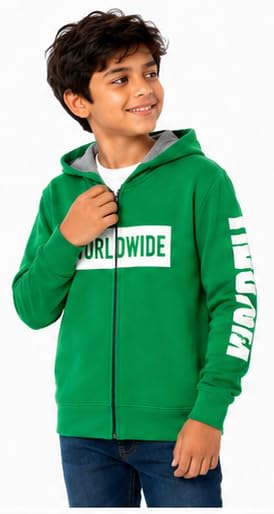 Image of T2F Boy's Cotton Regular Fit Hooded Sweatshirt