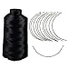 Crispy Collection 12 combo Deal Weaving Needle Jumbo Cane (NEEDLE AND 60 METER THREAD (BLACK))