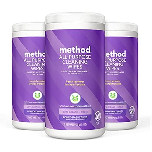 method All-Purpose Cleaning Wipes, French Lavender, 70 Count, 3 Pack