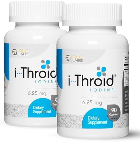 RLC Labs i-Throid 6.25 mg - Thyroid Supplements for Hypothyroidis...