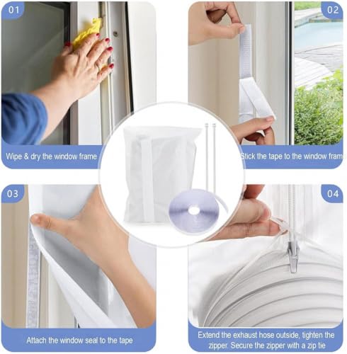 Adaptador ventana aire acondicionado portátil secadora 3m 5