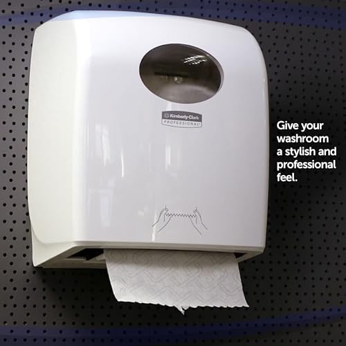 Dispensador Aquarius 6959 blanco para toallas secamanos en rollo 3