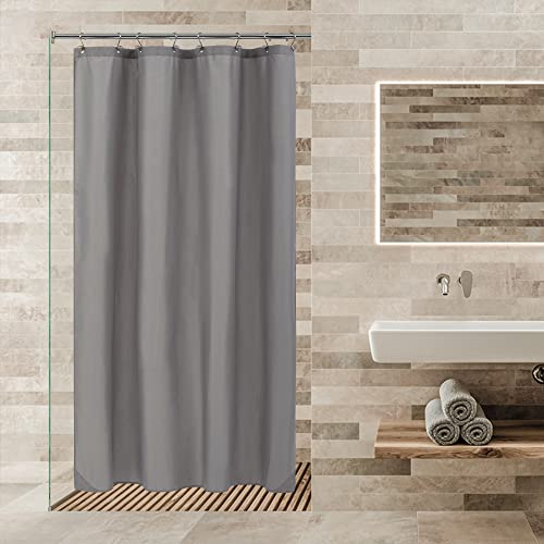 Image of ALYVIA SPRING 48x72 Stall Waterproof Fabric Shower Curtain or Liner Grey