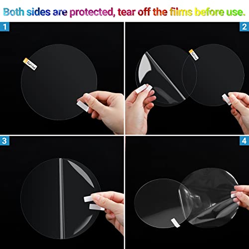 Gartful Clear Acrylic Discs - 10 Inch, 10 Pieces Round Acrylic Sheets, 1/25" Thick Transparent Plexiglass Circle Panel, Plastic Disk For Signs, Craft Project, Painting, Picture Frame, Diy Ornament #TOP2
