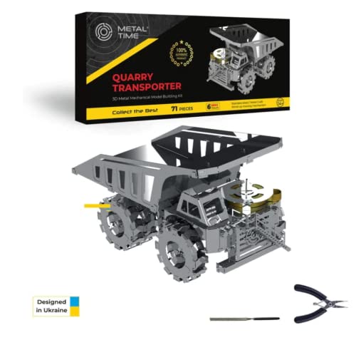 Kit de modèle en métal camion minier idée cadeau puzzle 3D avec outils
