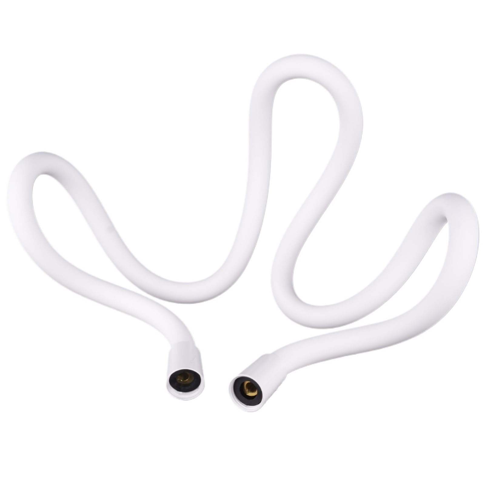 Lyxygmv White Shower Hose Super Flexible Bidet For Toilet Handheld Sprayer Ultra Soft Anti-Kick 47" Inch 1.2M For Bathroom Showers(White)