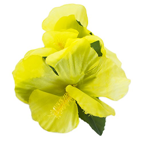 Pinzas para el cabello flor Hibiscus multicolor 12 piezas miniatura 7