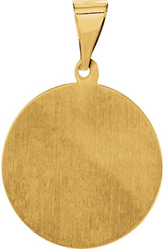 Miniatura 3 de Colgante de oro amarillo de 14 k con medalla Caridad del Cobre (0.827 x 0.669in)