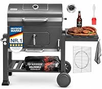 KESSER – KESSER® Grill Grillwagen BBQ Smoker XL Holzkohlegrill mit De