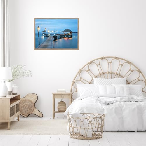 Image of JCJMY 17x24 Picture Frame Rustic Brown for Poster Photo Picture, Horizontal and Vertical Formats for Wall Hanging, 17 x 24 Wall Gallery Poster Photo Frame for 17 by 24 Photos Posters, Rustic Brown