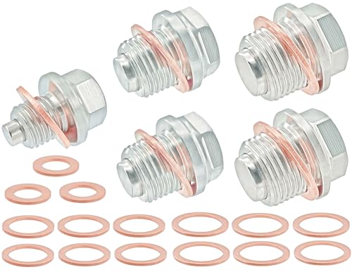 5PCS Stainless Steel ATV Differential Drain Plugs