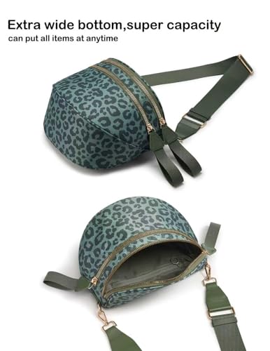 Image of FEIBOON Spacious Nylon Crossbody Bag Bum Bag Handbags Wallets Purses Trendy Shoulder Bag for Women