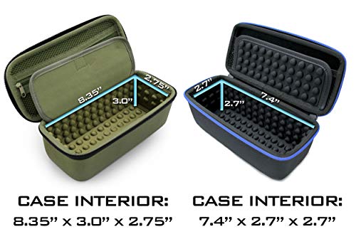 Image of CASEMATIX Case Compatible with Midland 2 Way Radio, Cobra Handheld, Uniden Handheld CB Radio and More - Portable Travel Case Only (Pack of 2)