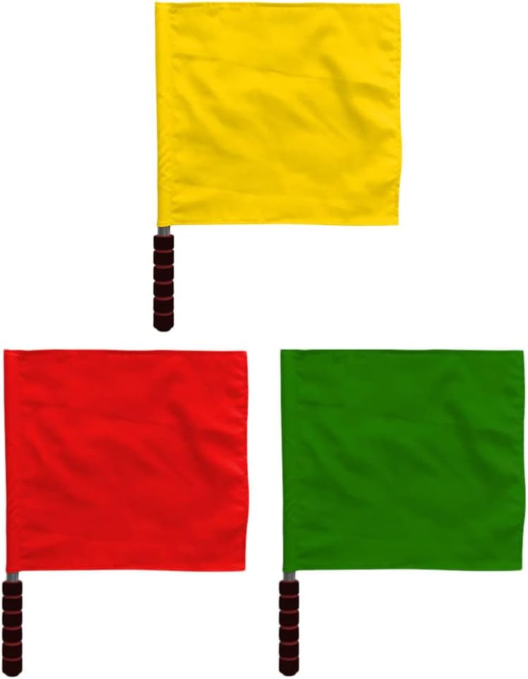 Yardwe Commander Flag Flag 3pcs Hand Flags Warning Flags