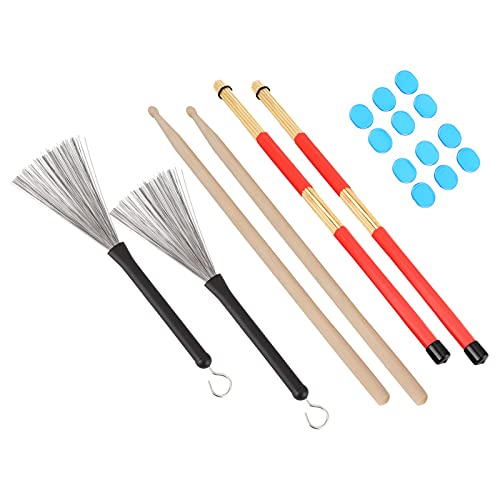 Kit de baquetas de madera de arce para batería miniatura 6