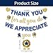 NO-DIY We Appreciate You Banner Thank You For All You Do Banner, Glitter Employee Appreciation Decorations, Gold Blue We Appreciate You Decorations for Staff Nurse Doctor Teacher Appreciation Party