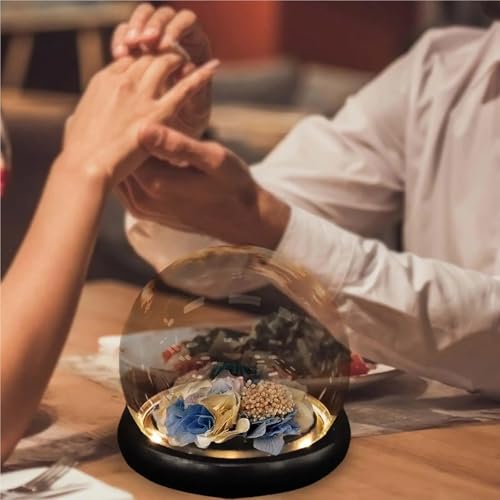 Cloche en verre de 15cm transparente pour objets de collection - 5