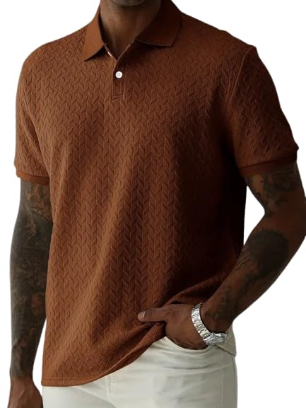 Image of Trillion Jaqquard Men's Polo T Shirt for Men (Polyester Blend | Regular Fit)