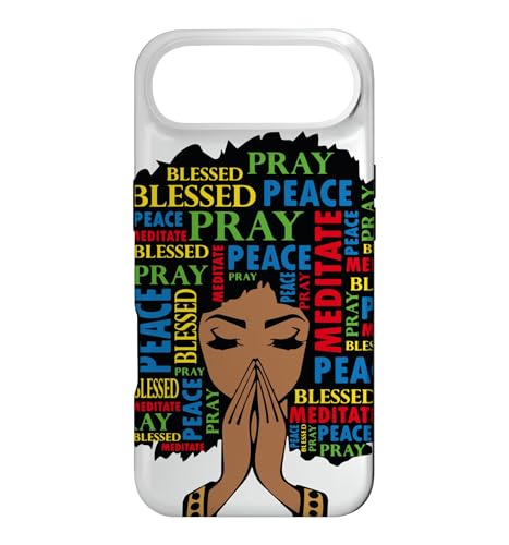 Blessed Black Queen Prayer Mother Mandala Black Women Pray �X�}�z�P�[�X iPhone Air �p