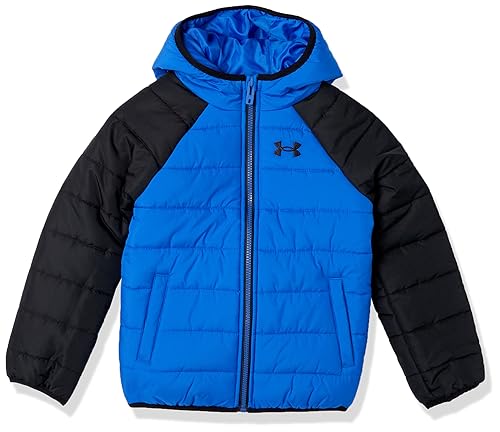 Image of Under Armour Boys Tuckerman Hooded Puffer Jacket, Windproof & Water Repellent
