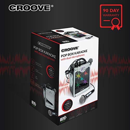Croove Karaoke Machine For Kids - Kids Karaoke Machine For Girls And Boys With 2 Microphones – Bluetooth, Aux, Usb Connectivity And Flashing Disco Lights In Singing Machine #TOP5