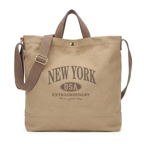 Bolsa Tote de Lona con Estampado Personalizado para Mujer miniatura 1