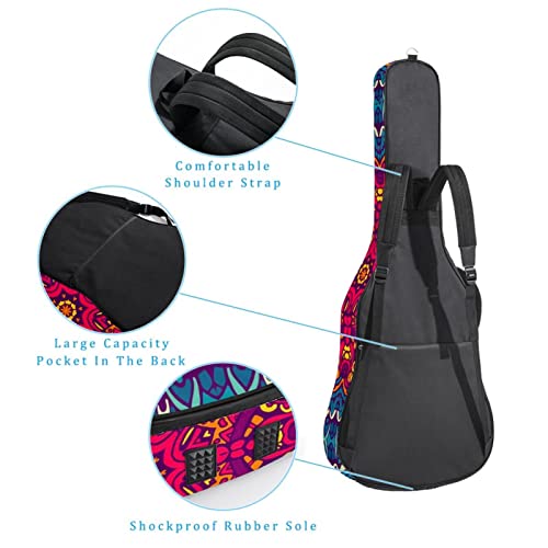 Hondank Housse imperméable pour guitare acoustique avec double bandoulière et poche pattes de chat avec griffes… - Les Beatles, Paul McCartney, John Lennon, RIngo Starr, George Harrison Hondank Housse imperméable pour guitare acoustique avec double bandoulière et poche pattes de chat avec griffes… – Image 4
