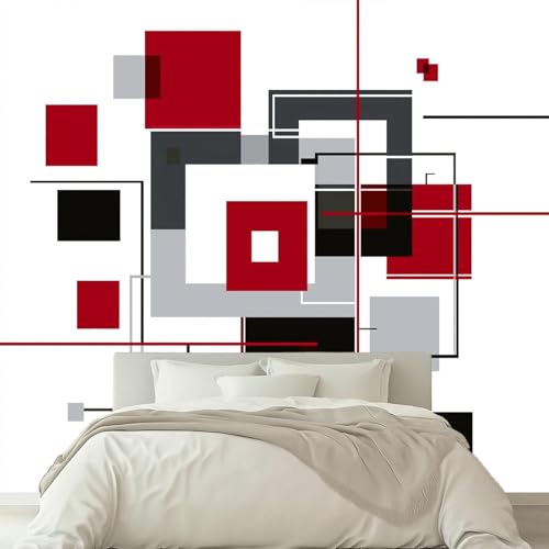 Fresque murale intissée 350 x 256 cm pour masquer les défauts d'un salon - 3